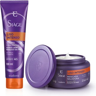 Combo Siàge Liso Intenso: Máscara Capilar 250g + Leave-In Capilar 100ml