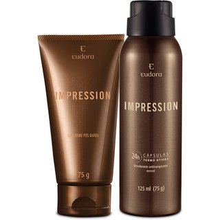 Combo Impression: Desodorante Aerossol 125ml + Gel Pós Barba 75g