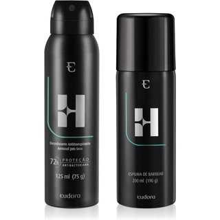 Combo Eudora H: Desodorante 125ml + Espuma de Barbear 200ml