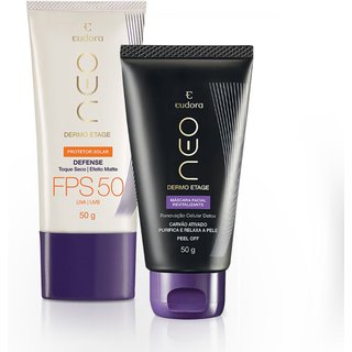 Combo Neo Dermo Etage: Protetor Solar Facial FPS 50 50g + Máscara Facial Revitalizante 50ml
