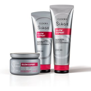 Combo Siàge Glow Expert: Shampoo 250ml + Condicionador 200ml + Máscara Capilar 250g