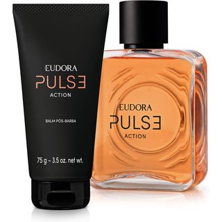 Combo Eudora Pulse Action: Desodorante Colônia 100ml + Balm Pós-Barba 75g