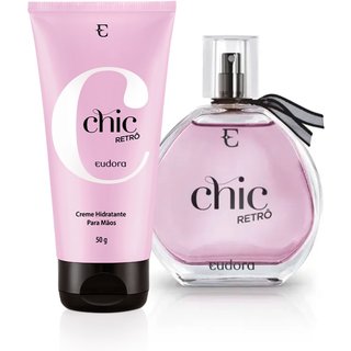 Combo Chic Retrô: Colônia Desodorante 95ml + Creme Hidratante de Mãos 50g