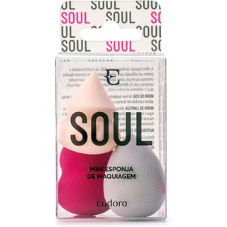 Kit Mini Esponjas de Maquiagem Eudora Soul