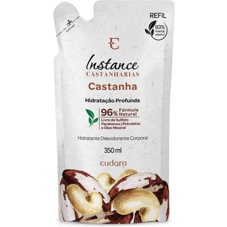 Refil Loção Hidratante Desodorante Corporal Instance Castanha 350ml