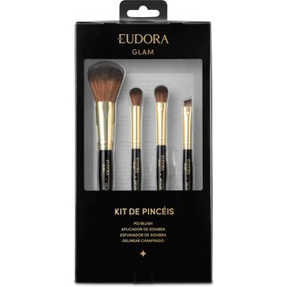 Kit Presente Pincéis Glam (4 itens)