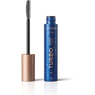 Máscara de Cílios Preta Eudora Soul Turbo Super Star 10g