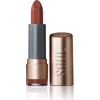 Batom Soul Kiss Me Efeito Matte Marrom Tendência 3,7g