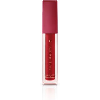 Batom Líquido Niina Secrets Skinny Matte Vermelho Hibisco 4ml