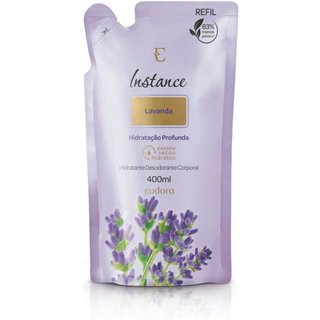 Refil Loção Hidratante Desodorante Corporal Instance Lavanda 400ml