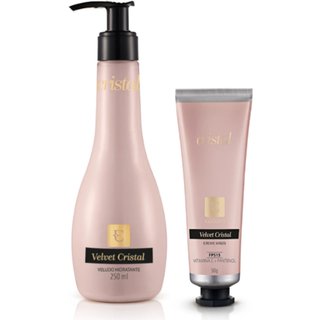 Kit Velvet Cristal Loção Hidratante + Creme para mãos