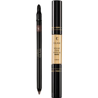 Kit Glam Lápis Cajal Marrom + Máscara Volume Cílios Postiços Biotina