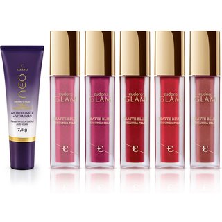 Kit Completo Batom Matte Blur + Regenerador Labial