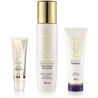 Kit Neo Solução Micelar + Vitamina C + Esfoliante