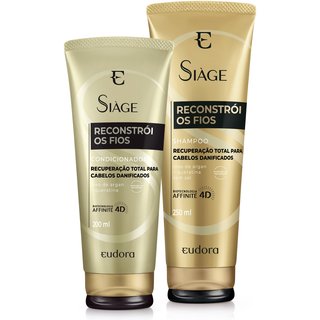 Kit Siàge Reconstrói Os Fios Shampoo + Condicionador (Nova Versão)