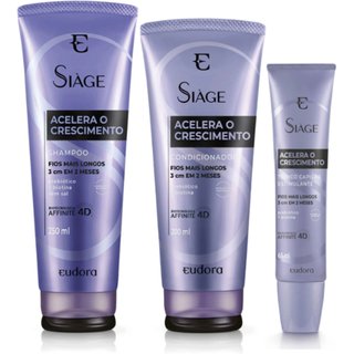 Kit Siàge Acelera O Crescimento Shampoo + Condicionador + Tônico
