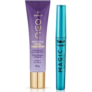 Kit Máscara Para Cílios Turbo Magic + Neo Contorno dos Olhos
