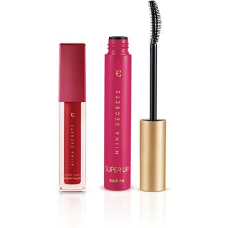 Kit Niina Skinny Matte Vermelho + Máscara de Cílios Super Up