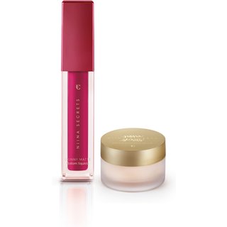 Kit Niina Secrets Batom Skinny Matte Pink Peônia + Primer
