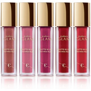 Kit 5 Batons Matte Blur Segunda Pele