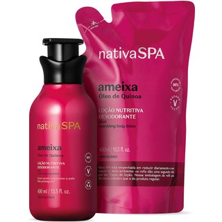 Combo Nativa Spa Ameixa: Loção Corporal 400ml + Refil 400ml