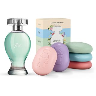 Combo Presente Boticollection: Desodorante Colônia Free 100ml + Sabonetes em Barra 80g