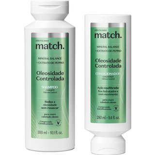 Combo Match Oleosidade Controlada: Shampoo 300ml + Condicionador 280ml