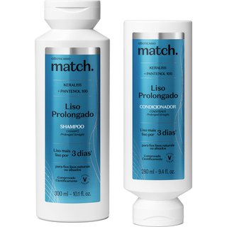 Combo Match Liso Prolongado: Shampoo 300ml + Condicionador 280ml