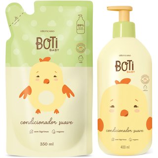 Combo Boti Baby: Condicionador Suave 400ml + Refil 350ml