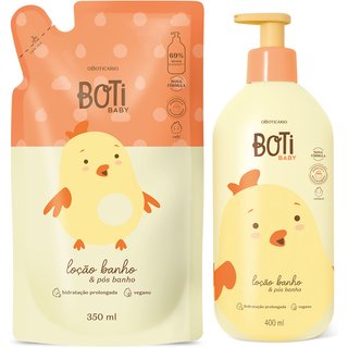 Combo Boti Baby: Loção Banho 400ml + Refil 350ml