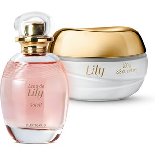 Combo Lily: Soleil Desodorante Colônia 75ml + Creme Acetinado Hidratante Desodorante 250g