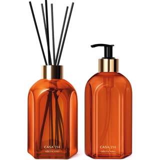 Combo Casa 214 Vanilla Sublime: Sabonete Líquido 400ml + Difusor de Ambiente com Varetas 250ml