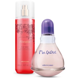 Combo Presente Ma Chérie Desodorante Colônia 100ml + Body Splash Floratta Red 200ml
