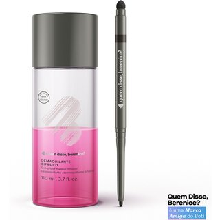 Combo Demaquilante Bifásico 110ml + Lápis Olhos Esfumador Pretô 200mg