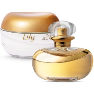 Combo Lily: Eau de Parfum 75ml + Creme Acetinado Hidratante Desodorante 250g