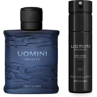 Combo Uomini Infinite: Desodorante Colônia 100ml + Body Spray 100ml