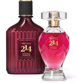Combo Botica 214 African Sunrise: Eau De Parfum Floral Frutal 75ml + Eau De Parfum Fougére Amadeirado 90ml
