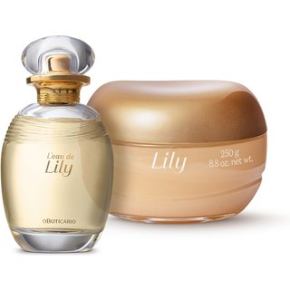 Combo L'eau de Lily: Desodorante Colônia 75ml + Veludo Desodorante Corporal 250g