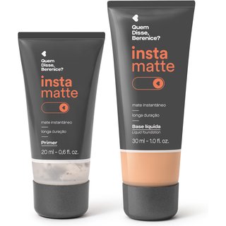 Combo Instamatte Quem Disse, Berenice?: Primer Facial Líquido 20ml + Base Líquida 185F 30ml