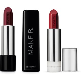 Combo Make B. Glossy: Batom Vinho Blackberry 3,6g + Refil Vinho Wine 3,6g