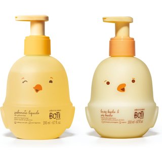 Combo Boti Baby: Loção Hidratante Banho e Pós-Banho 200ml + Sabonete Líquido 200ml