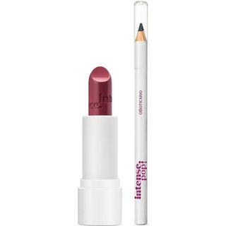Combo Intense Pop: Batom Rosa 3,6g + Lápis Para Olhos Preto 1,1g