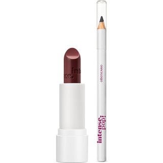 Combo Intense Pop: Batom Bege 3,6g + Lápis Para Olhos Preto 1,1g