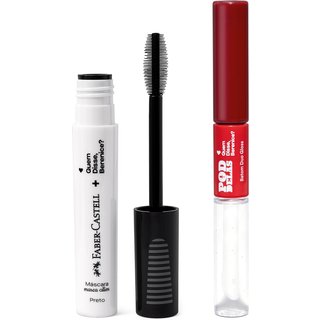 Combo Quem Disse, Berenice?: Máscara Marca Cílios 8ml + Batom Duo Gloss Pod Delas 8ml