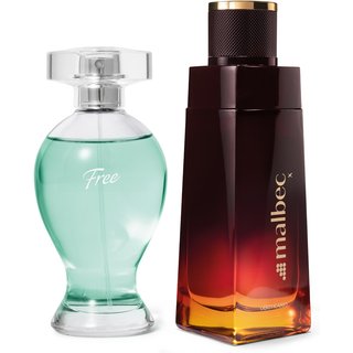 Combo Desodorante Colônia : Malbec X 100ml + Boticollection Free 100ml