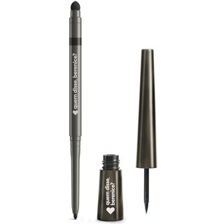 Combo Quem Disse, Berenice?: Lápis Para Olhos Preto 1,2g + Delineador Preto para Olhos 5ml