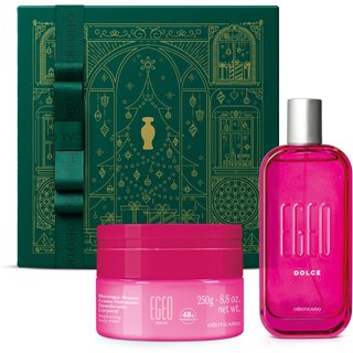 Combo Presente Egeo Dolce: Desodorante Colônia 90ml + Merengue Mousse Hidratante 250g + Caixa Presenteável