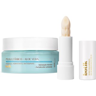 Combo Botik: Gel Hidratante Antissinais Ácido Poliglutâmico 50g + Balm Labial Ácido Hialurônico 3,2g