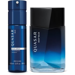 Combo Quasar Deep Blue: Desodorante Colônia 100ml + Body Spray 100ml