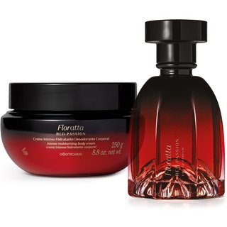 Combo Floratta Red Passion: Eau De Parfum 75ml + Creme Intenso Hidratante Desodorante 250g